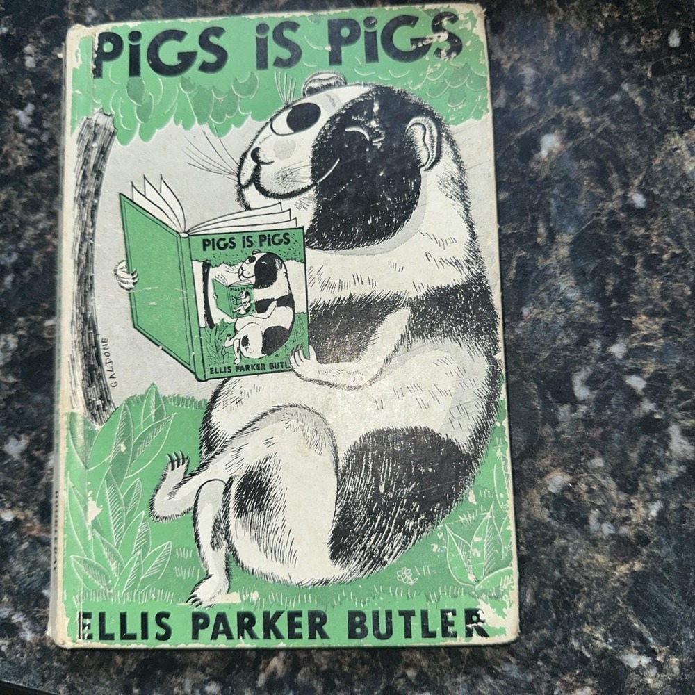 1944 "Pigs is Pigs" by Ellis Parker Butler - Hardcover / Dust Jacket